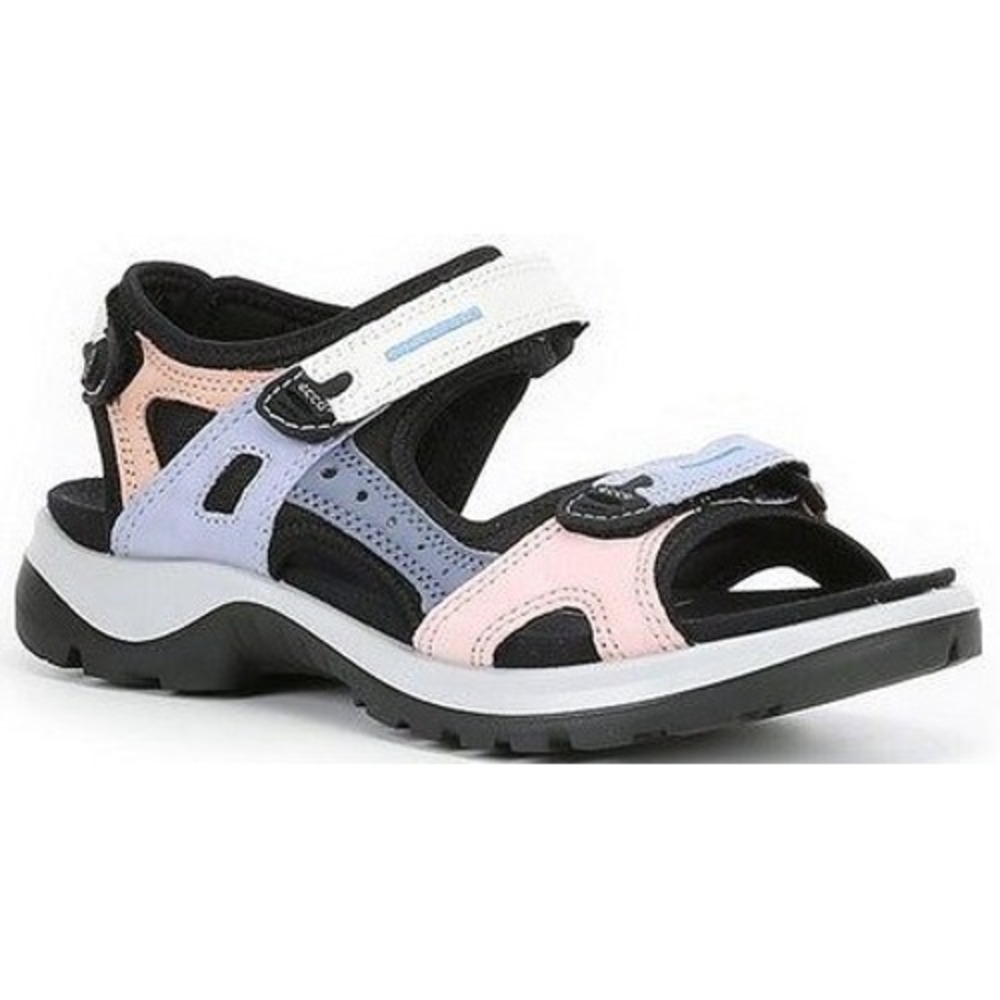 ECCO Women's 8 Offroad Leather Sandal Comfort Walking Hook & Loop